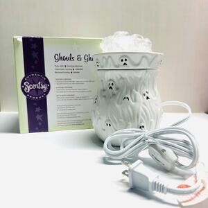 Vintage Scentsy Ghouls Ghosts Halloween Scentsy Candle Warmer Wax Home Fragrance
